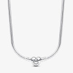 Colar Malha Snake Fecho Coração Pandora Moments 393091C00