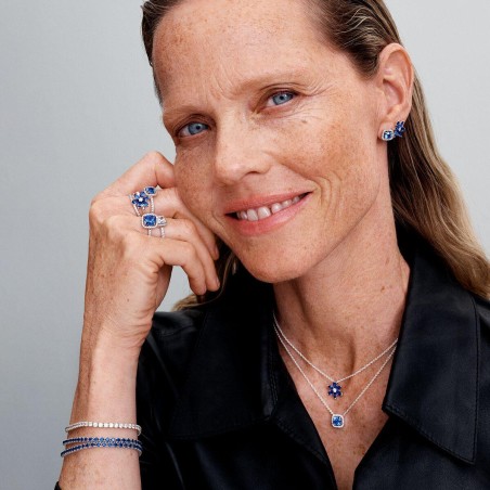 Colar Pandora Auréola Quadrada Brilhante 393560C01-45