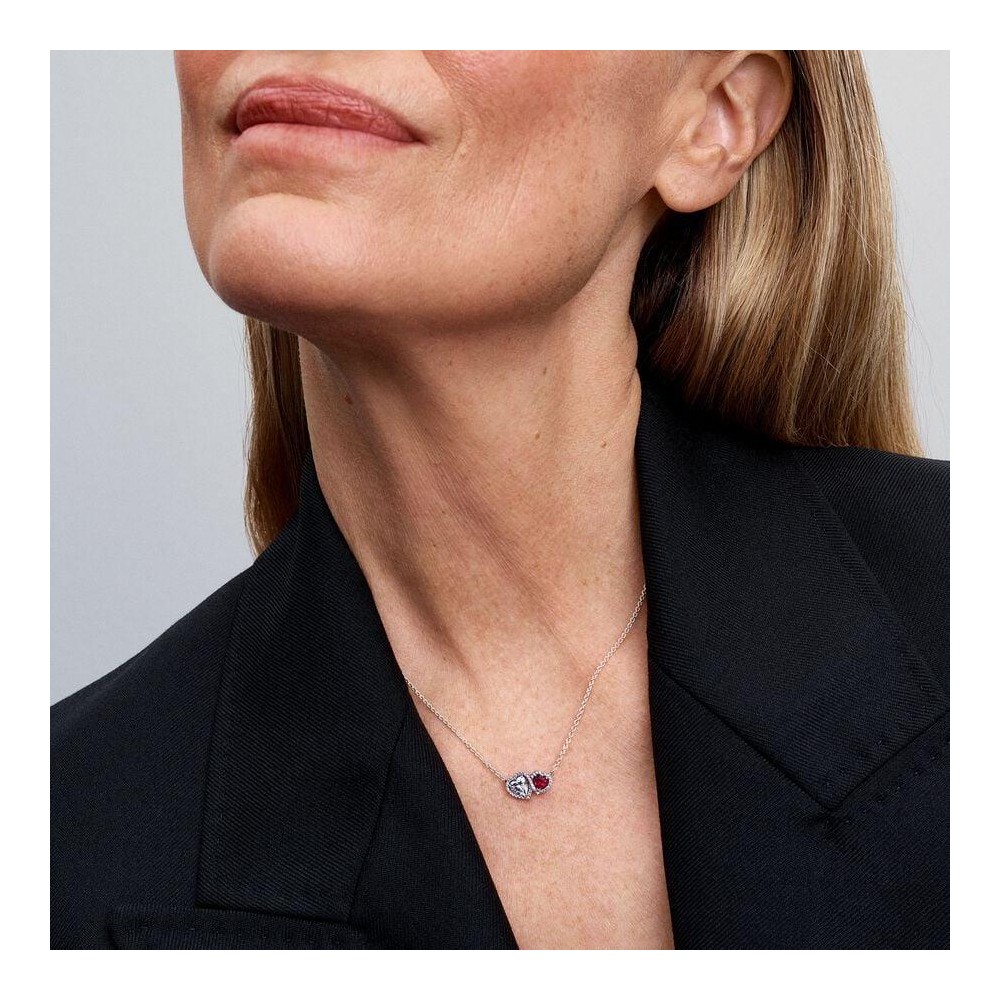 Colar Pandora Sparkling Halo Hearts 393632C01-45