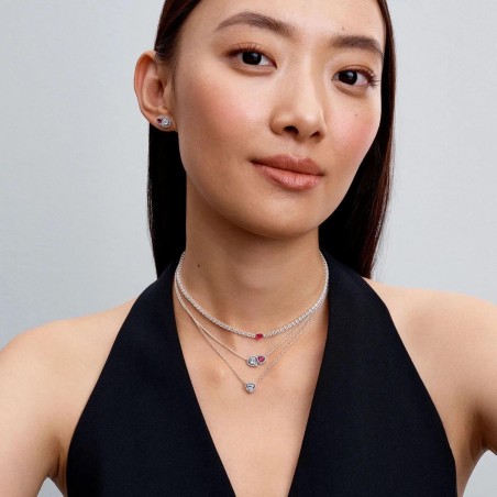 Colar Pandora Sparkling Halo Hearts 393632C01-45