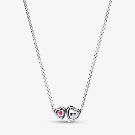 Colar Pandora Sparkling Halo Hearts 393632C01-45