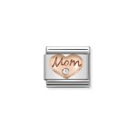NOMINATION CHARM LINK CLASSIC CORAÇÃO "MOM"