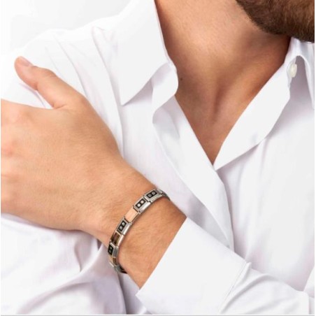 Link Nomination Classic Oval Facetado Branco 430603/010