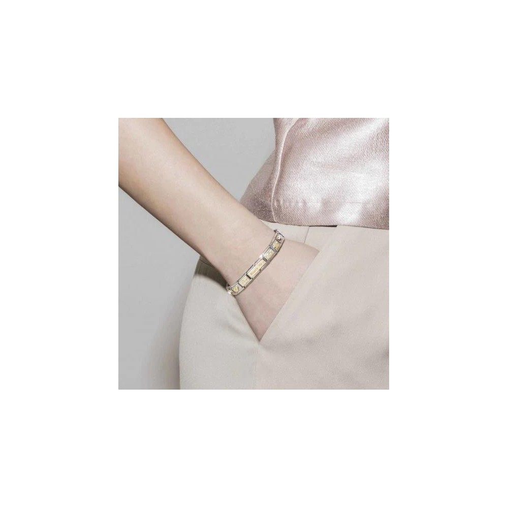 Link Nomination Classic Pedra Oval Preta 430603/011