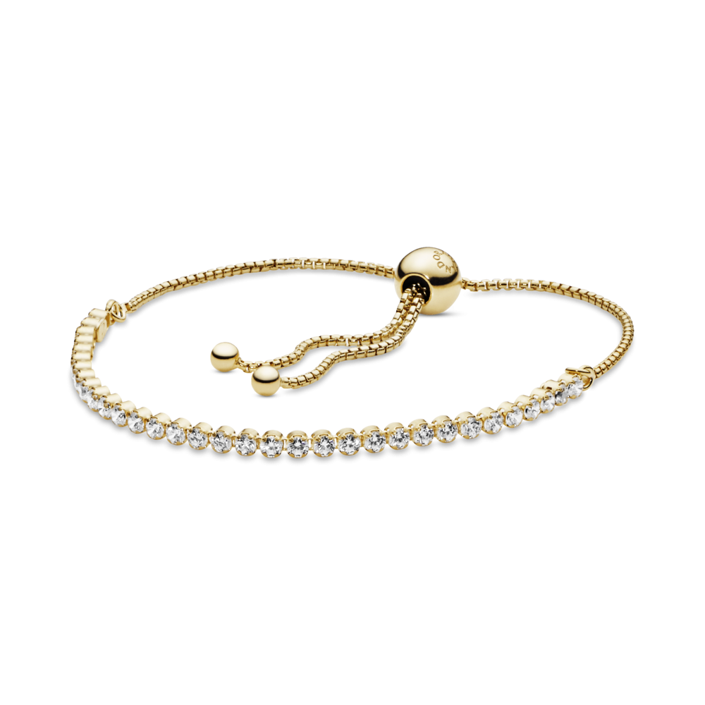 Pulseira Shine Sparkling Strand prata dourada